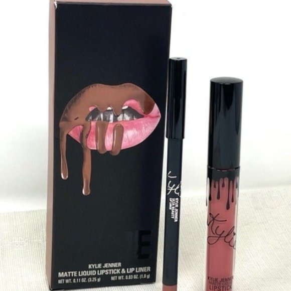 Kylie Jenner Matte Liquid Lipstick Rosy Liner Set